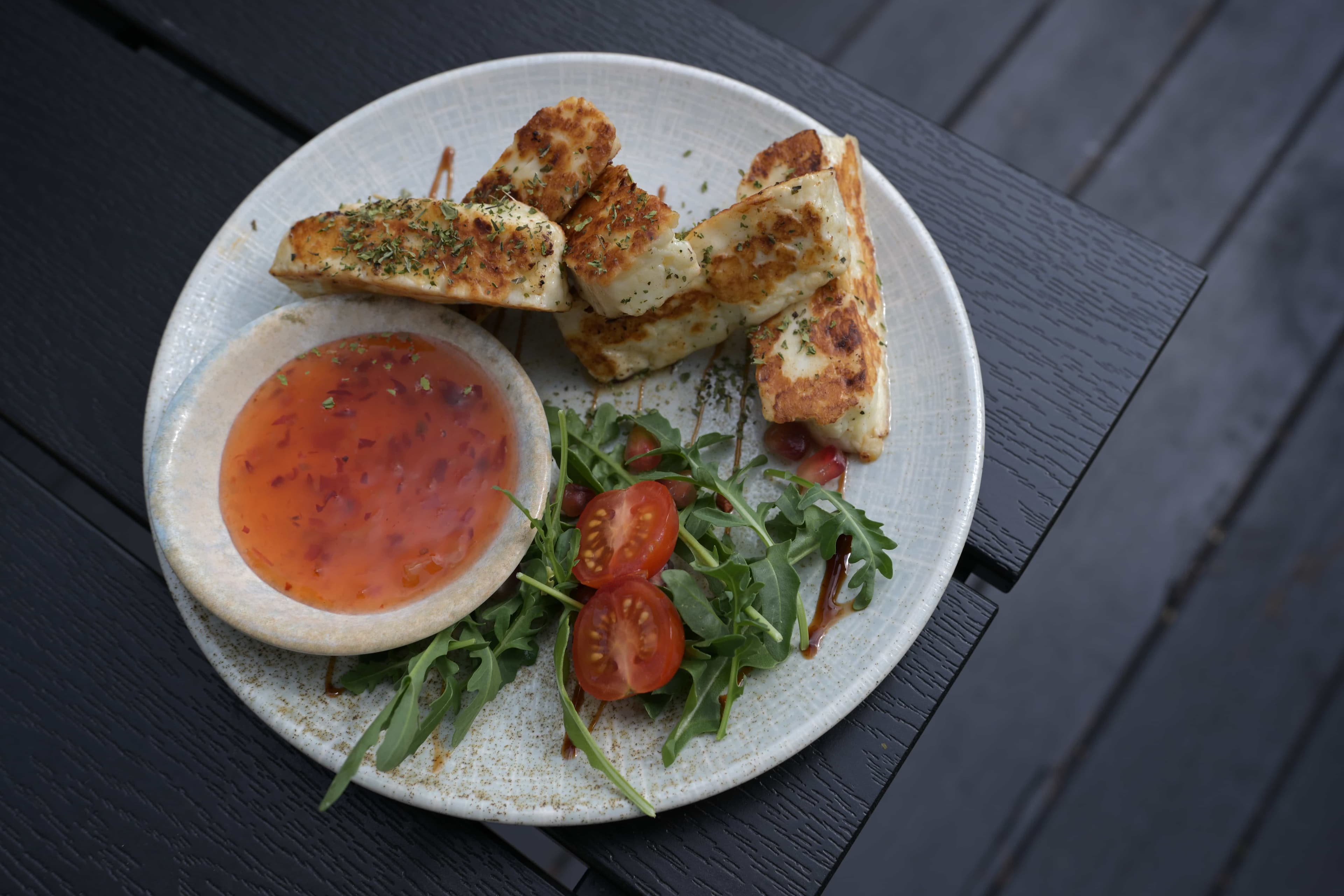 GRILLED HALLOUMI (V)